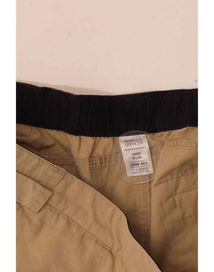 Мужские шорты-карго Marks & Spencer W38 XL, бежевые, хлопок
