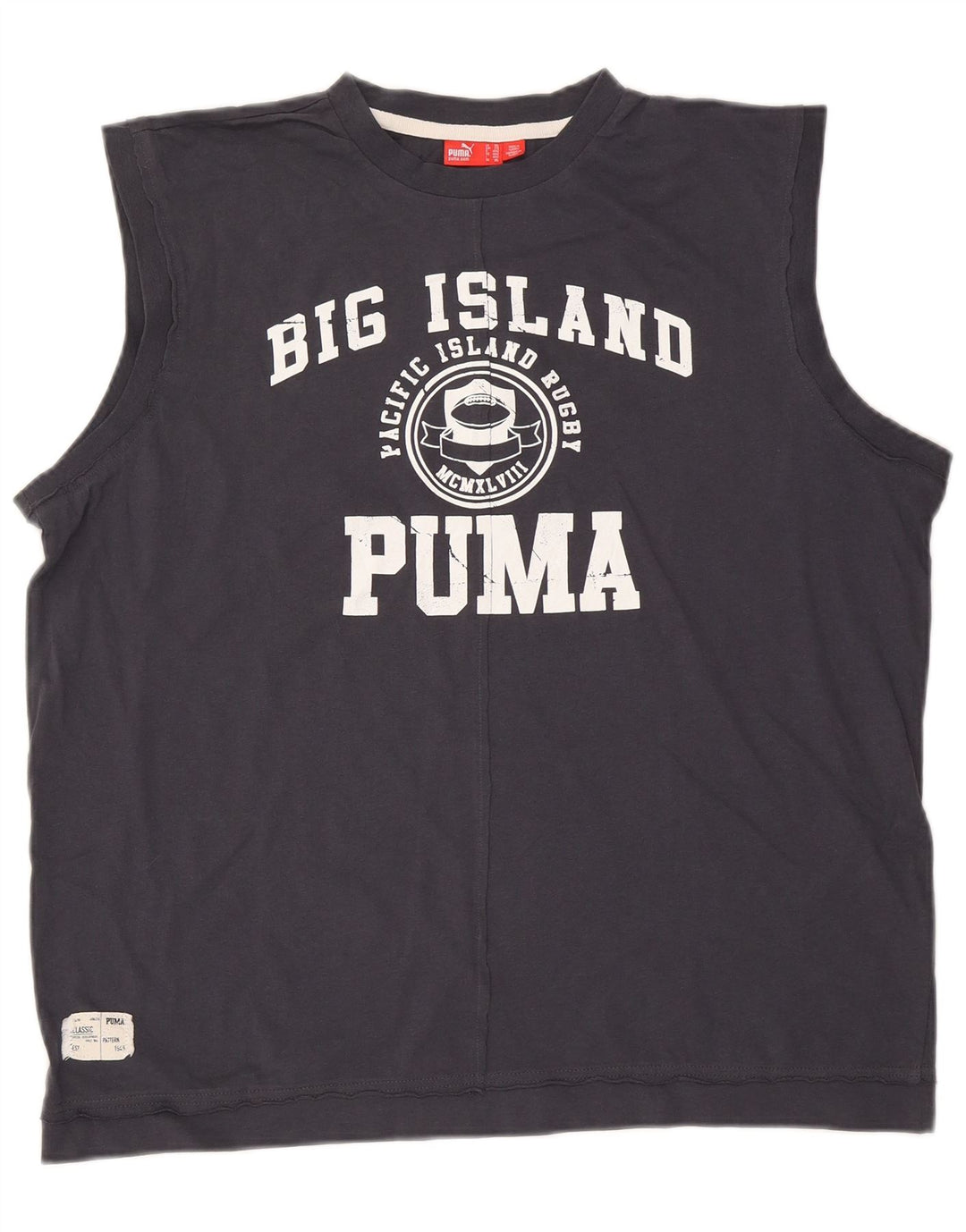 Мужской жилет с рисунком Puma 2XL, темно-синий, хлопок