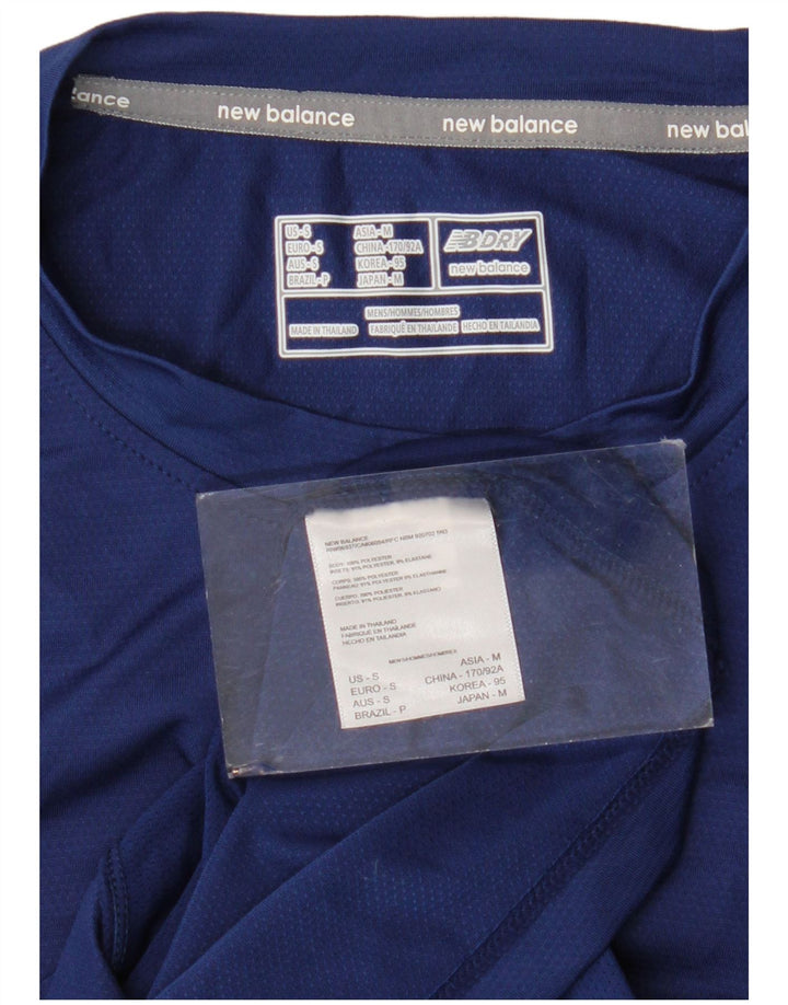 Мужская футболка New Balance Top Small Темно-синий полиэстер
