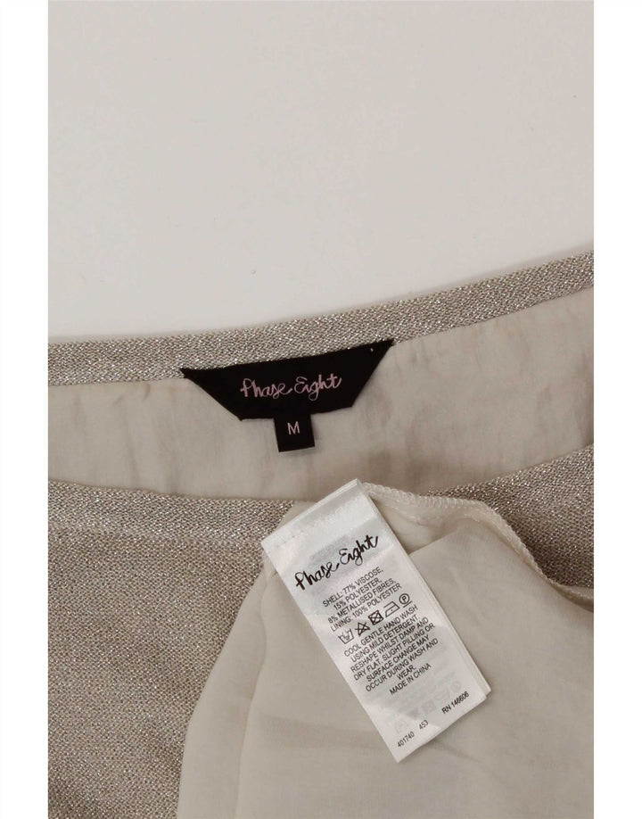Женская блузка оверсайз Phase Eight Top UK 14 Medium Silver Viscose