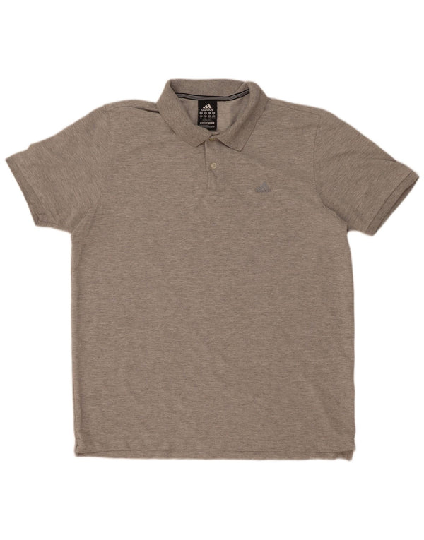 Adidas Mens Clima 365 Polo Shirt XL Grey Cotton