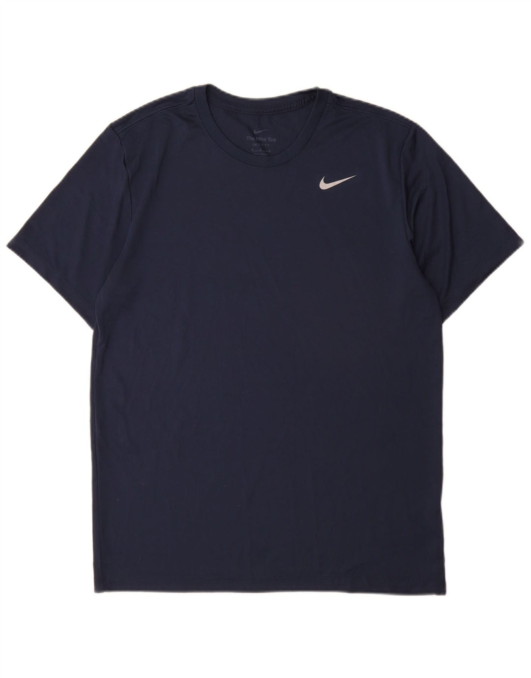 Мужская футболка Nike Dri Fit среднего размера, темно-синий, полиэстер