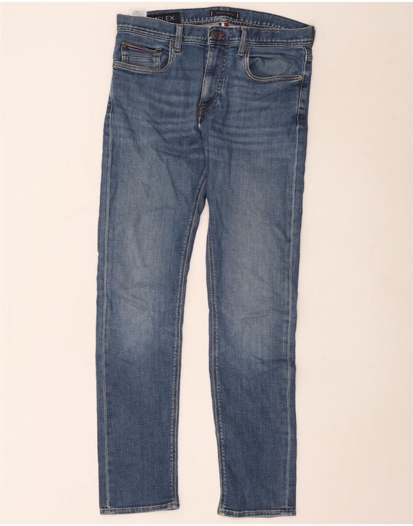 Мужские узкие джинсы Tommy Hilfiger W34 L31 синие, хлопок
