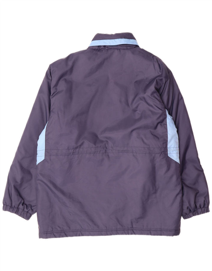 UMBRO Мужское стеганое пальто с капюшоном UK 38, средний темно-синий, нейлон с цветными блоками