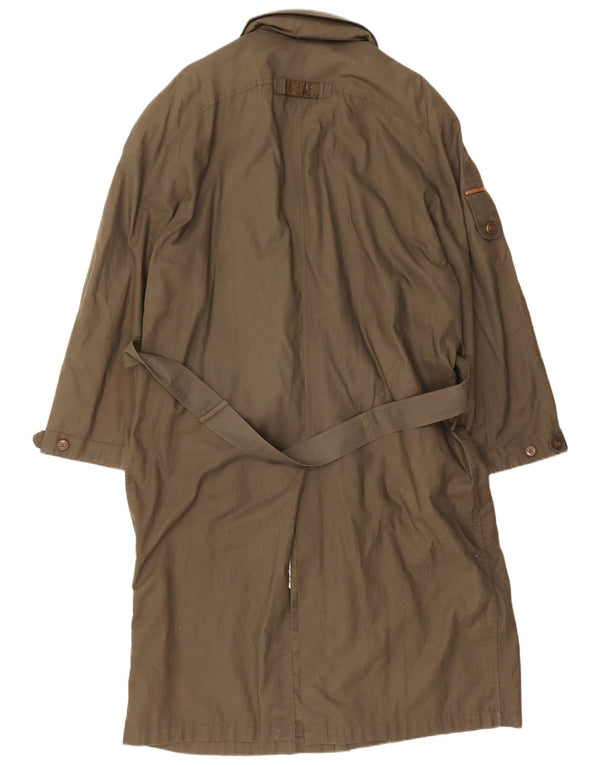 Винтажное мужское пальто UK 40, большой цвет хаки