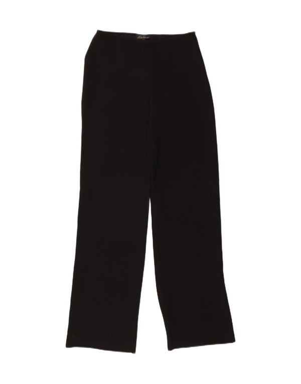 LUISA SPAGNOLI Womens Straight Casual Trousers IT 42 Medium W28 Black