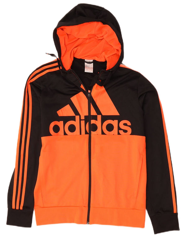 Мужской спортивный костюм Adidas с графическим рисунком, Великобритания 36/38, маленький черный с цветными блоками