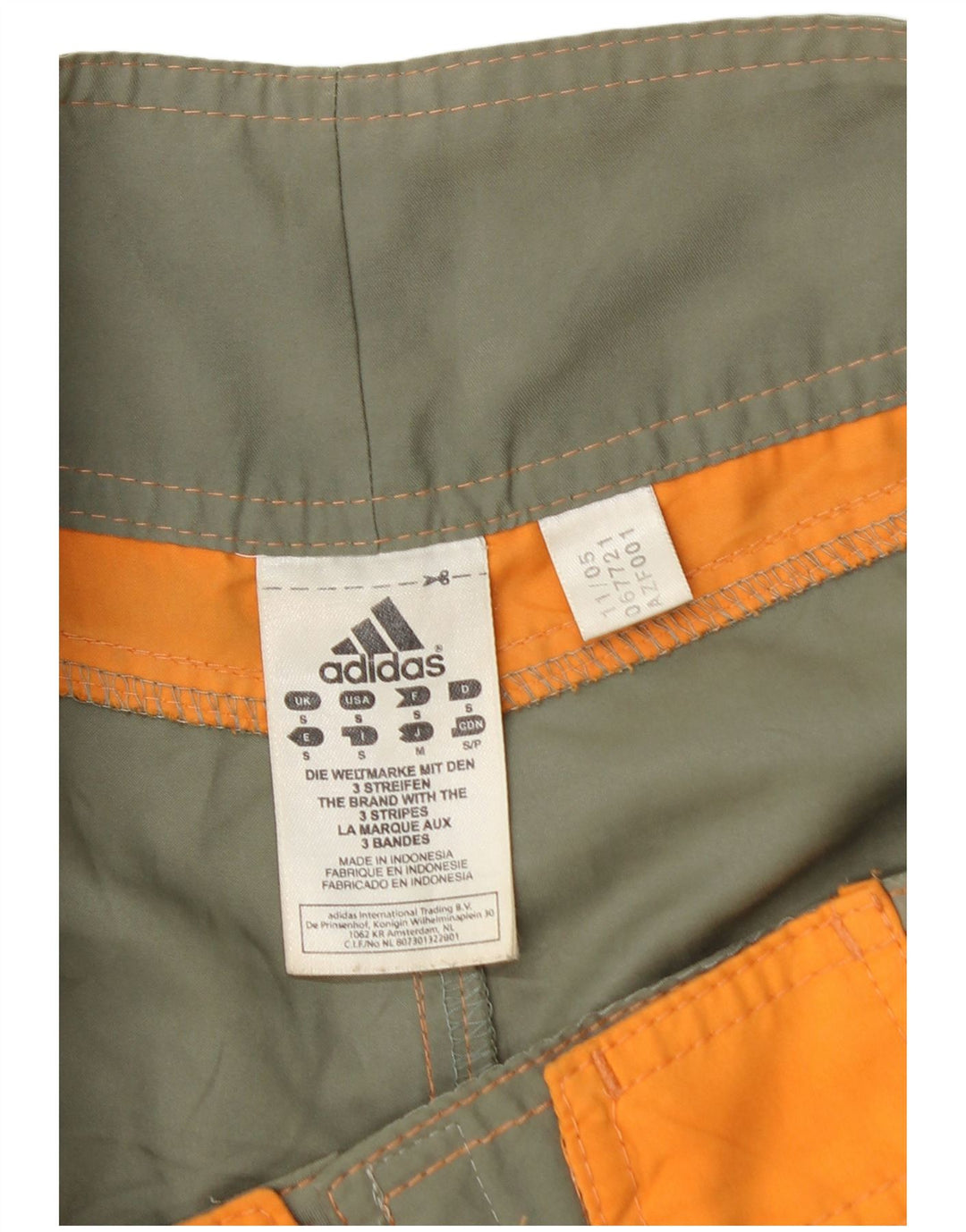 Мужские шорты для плавания ADIDAS, маленький полиэстер цвета хаки с цветочным принтом