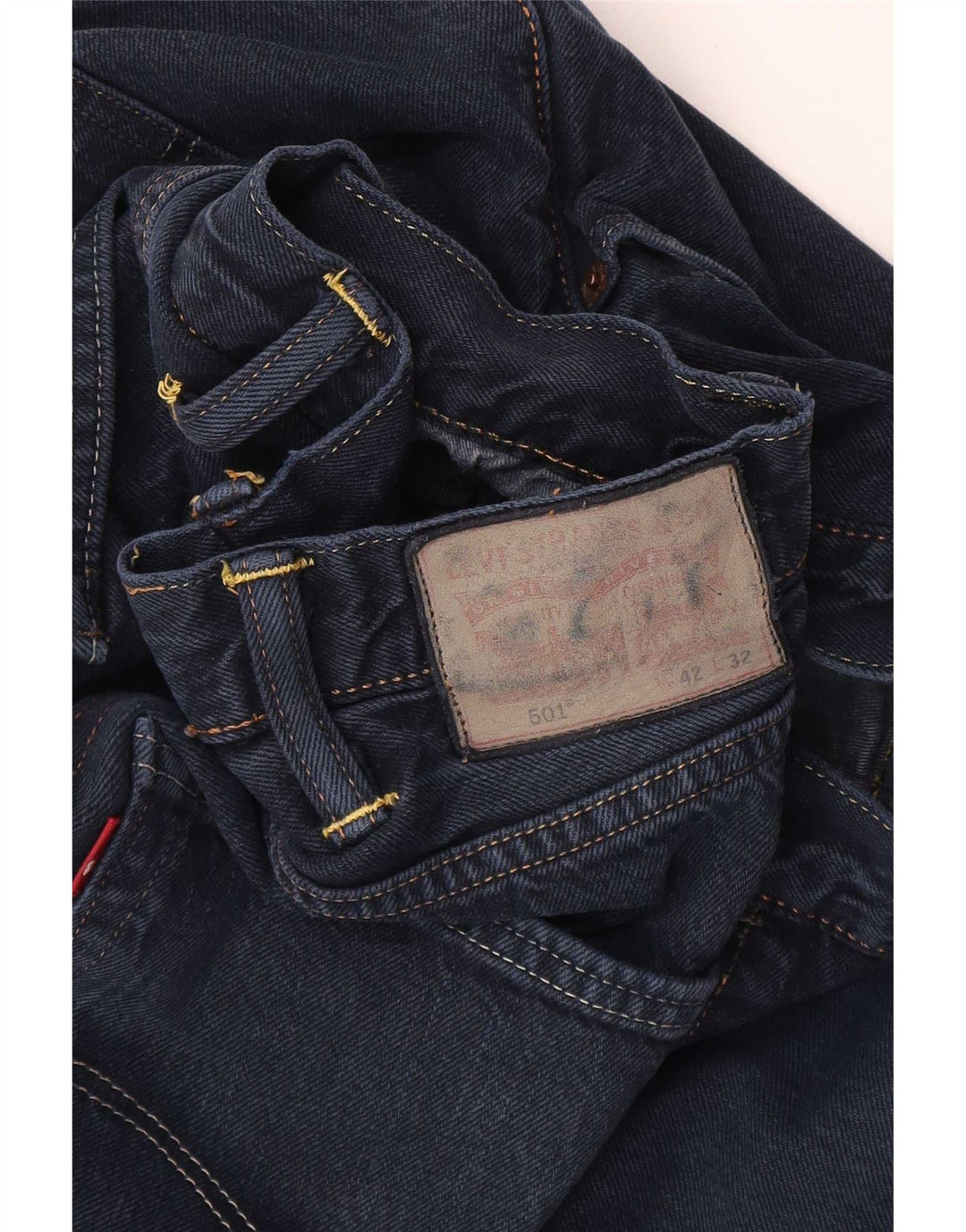 Мужские прямые джинсы Levi's 501 W42 L32 Темно-синие