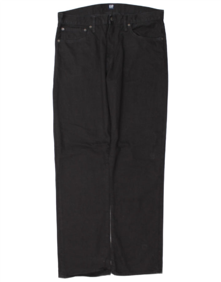 Мужские прямые джинсы Gap W36 L34, черный хлопок