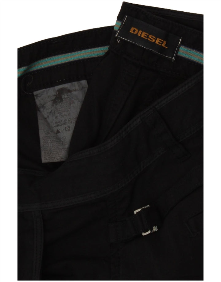 Женские капри Diesel W34 L22, черные, хлопковые
