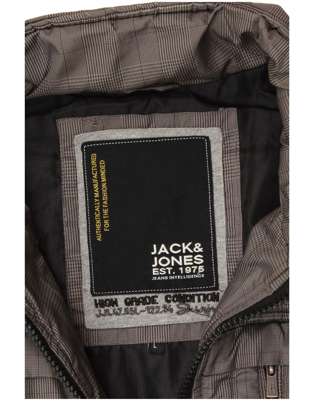 Мужской жилет JACK & JONES UK 40, большая серая клетка