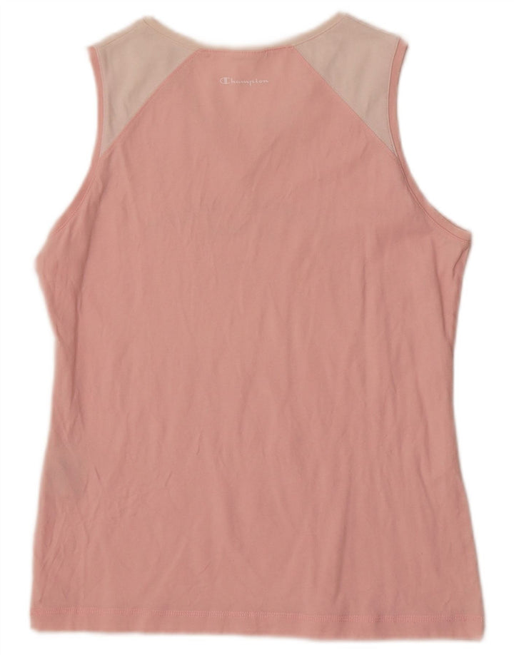 Женский жилет с рисунком Champion UK 12, хлопок среднего розового цвета с цветными блоками