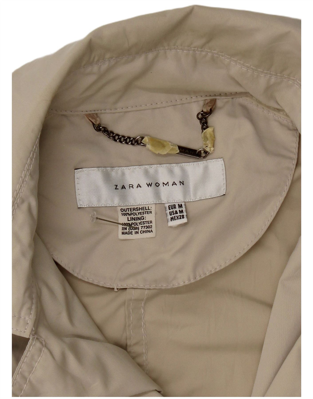 Женская двубортная куртка Zara UK 12, средний серый полиэстер
