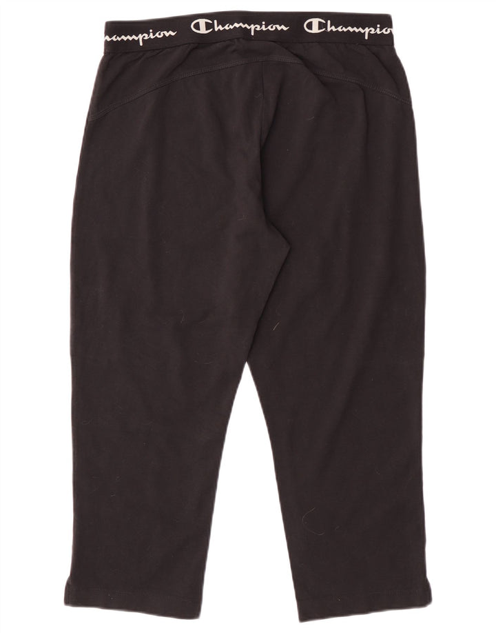 Женские спортивные брюки-капри с графическим рисунком Champion UK 16, большие черные