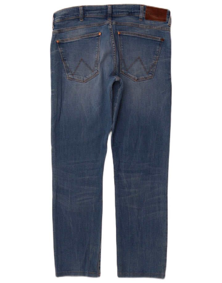 Мужские джинсы WRANGLER Larston Slim W32 L29, синий хлопок