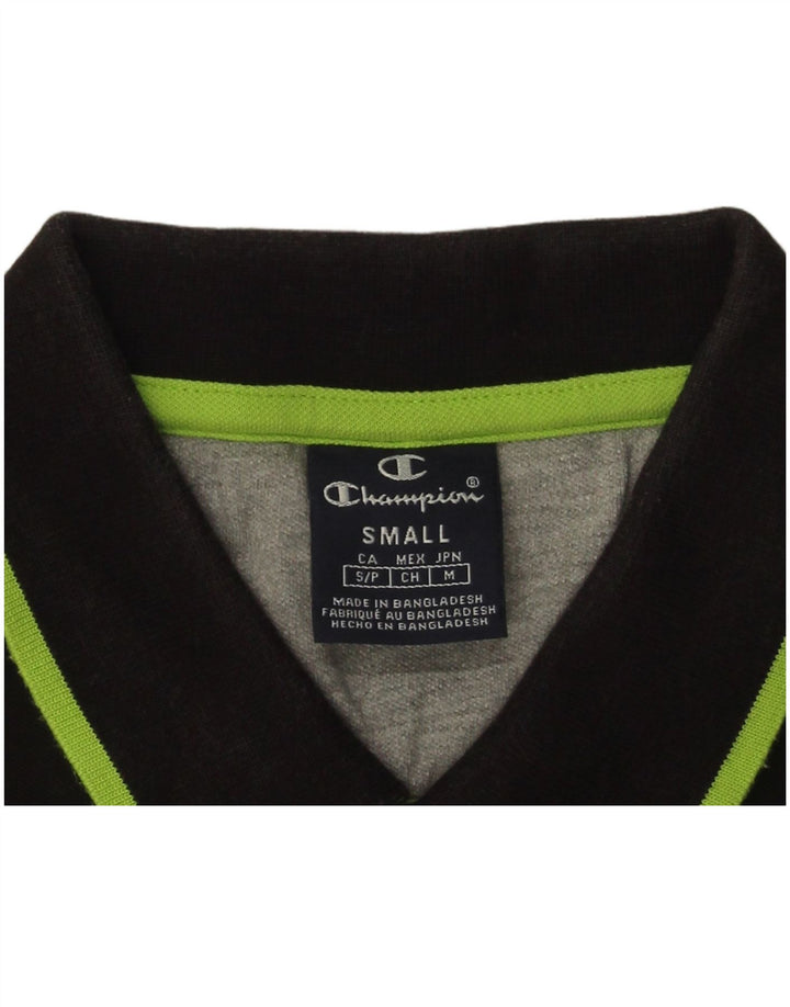 CHAMPION Mens Polo Shirt Small Black