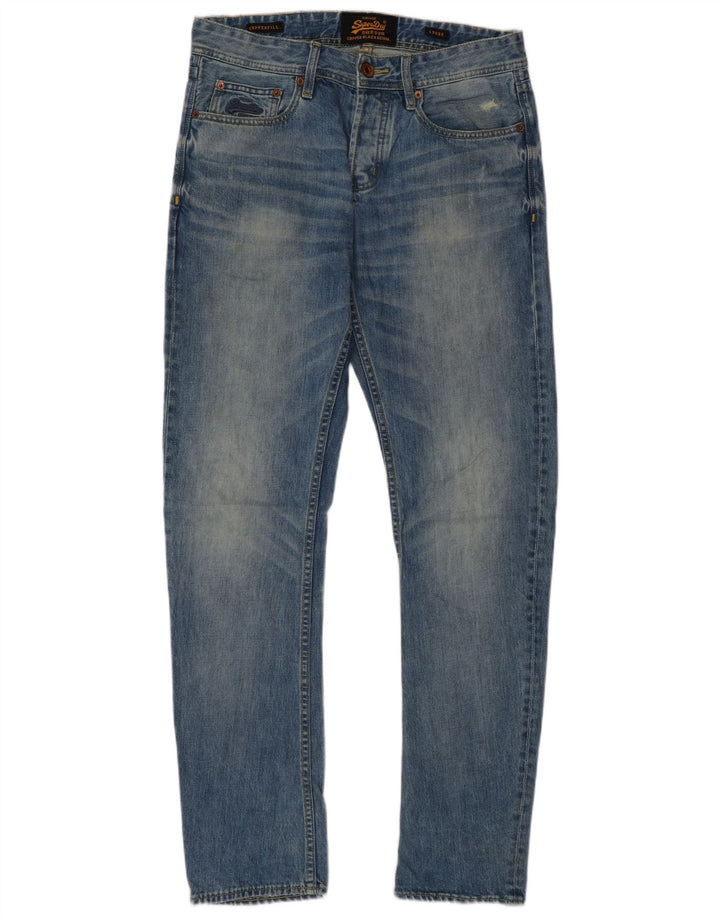 Мужские свободные джинсы Superdry W30 L32, синий хлопок