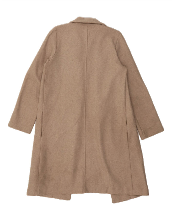 ZARA Womens Open Overcoat UK 10 Small Beige Polyester Vintage Zara and Second-Hand Zara from Messina Hembry 