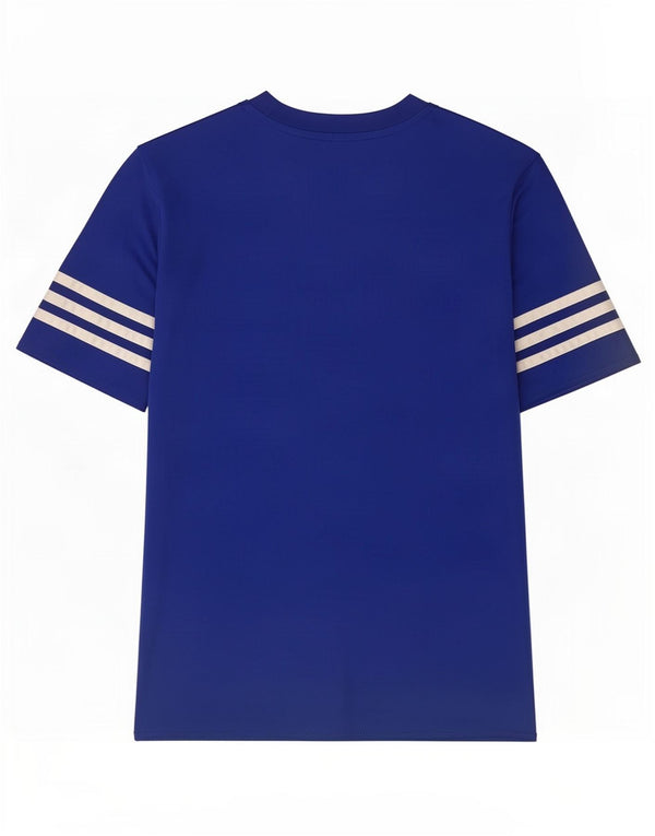 Футболка Adidas Climalite для мальчиков, топ 11-12 лет, синий полиэстер