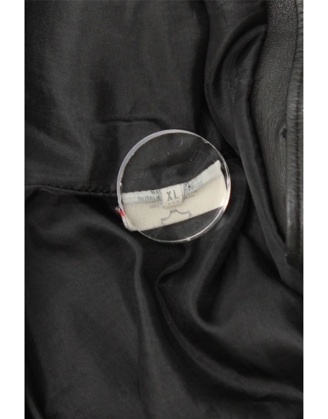 ВИНТАЖНОЕ женское кожаное пальто UK 18 XL, черное кожаное