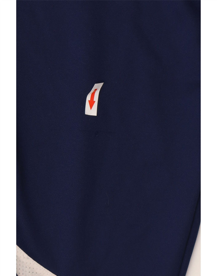 Мужские спортивные брюки Adidas Climacool, средние темно-синие с цветными блоками