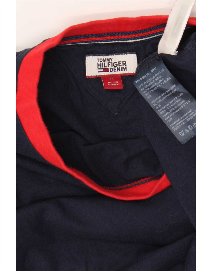 Женский топ Tommy Hilfiger с длинным рукавом UK 12, средний темно-синий с цветными блоками