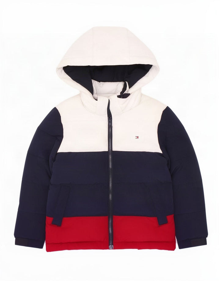 Утепленная куртка Tommy Hilfiger для мальчиков 3–4 лет, разноцветная с цветными блоками