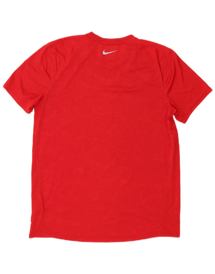 Мужская футболка Nike Dri Fit, большой красный полиэстер