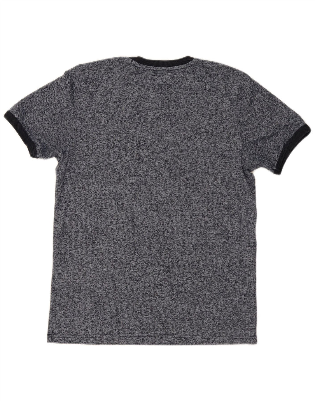 SUPERDRY Мужская футболка с рисунком Топ среднего размера, темно-синий, крапчатый, хлопок