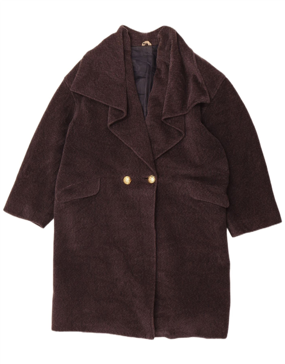 Anna Linder Женское двубортное пальто США 12, большое серое