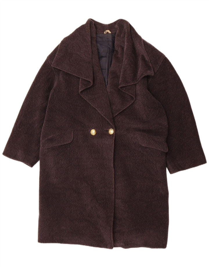 Anna Linder Женское двубортное пальто США 12, большое серое