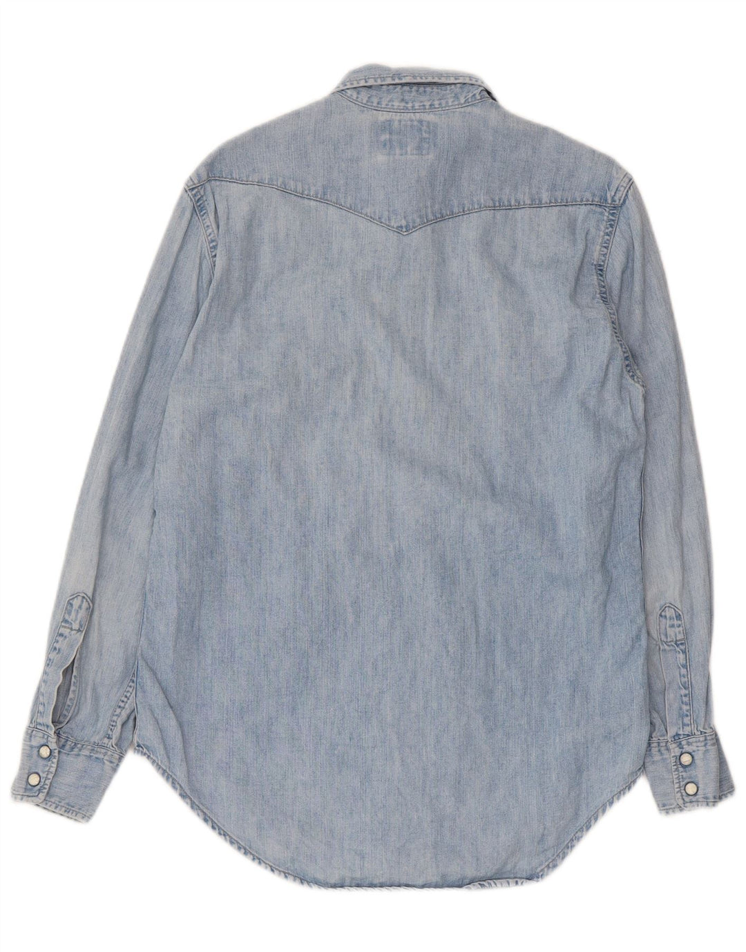 Мужская джинсовая рубашка Levi's, маленькая синяя, хлопок