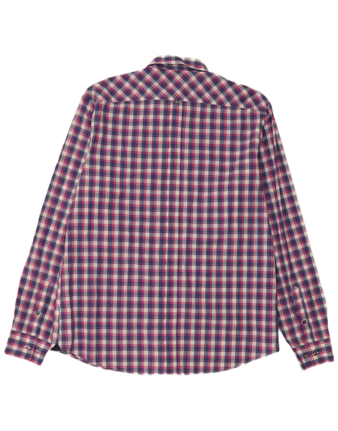 Мужская рубашка Lacoste, размер 42, большая хлопковая разноцветная клетка