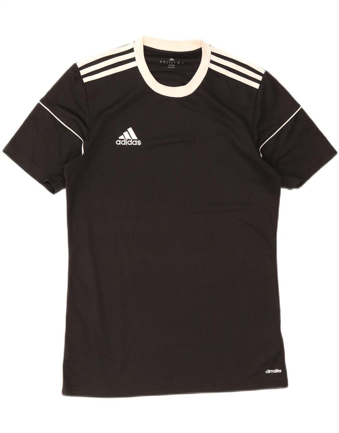 Мужская футболка Adidas Climalite, маленький черный полиэстер с цветными блоками