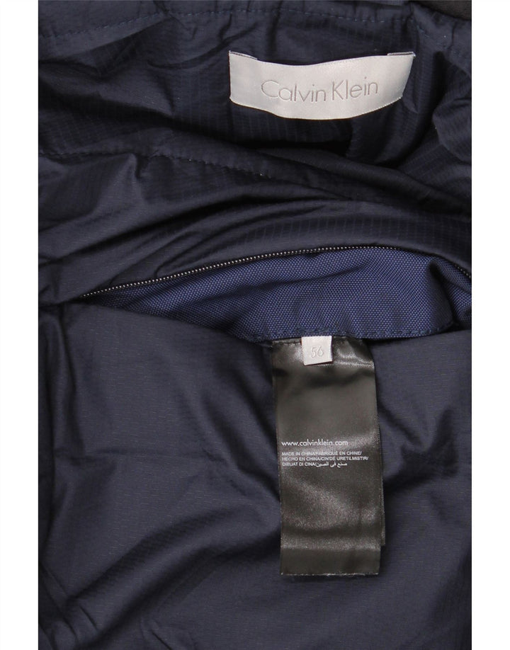 CALVIN KLEIN Мужская ветровка с капюшоном IT 56 3XL Темно-синий полиэстер