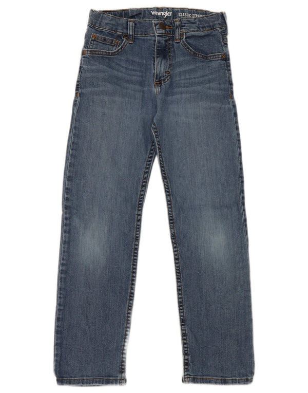 Прямые джинсы классического кроя Wrangler для мальчиков 9–10 лет W24 L24, синий хлопок