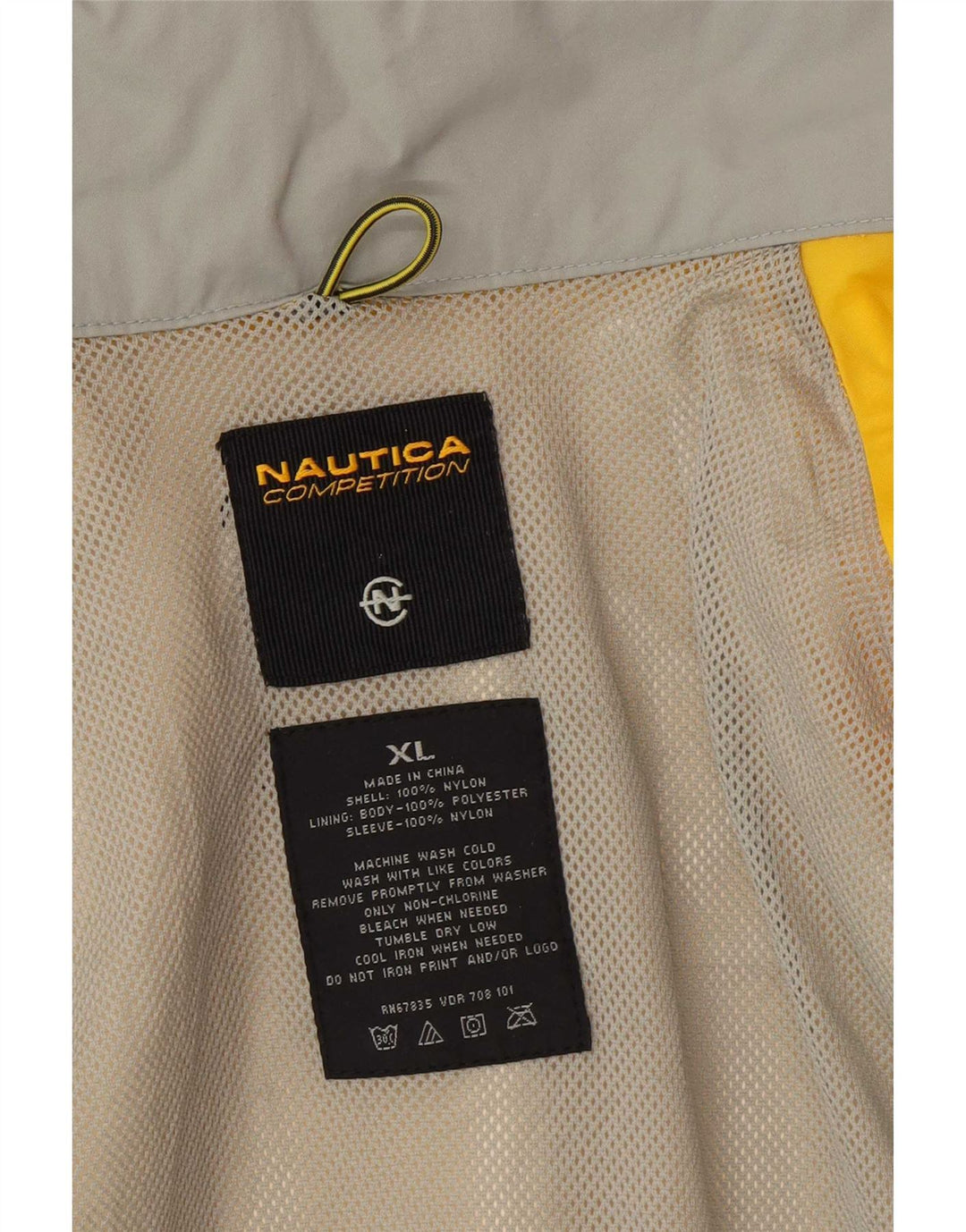 Мужская дождевик Nautica UK 42 XL, желтый нейлон