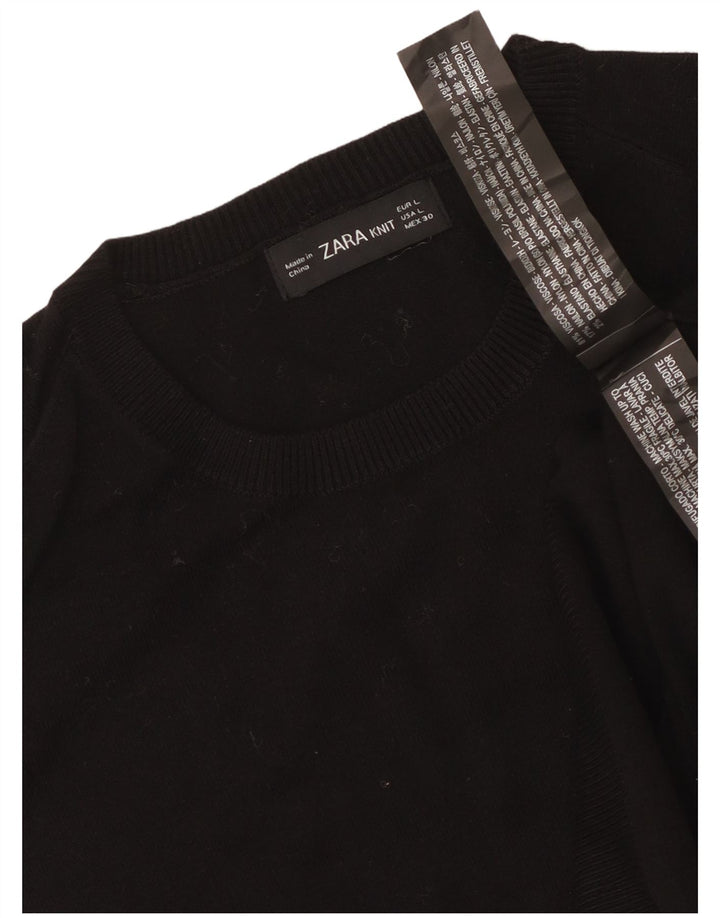 Женская майка Zara Vest UK 14, большая черная вискоза