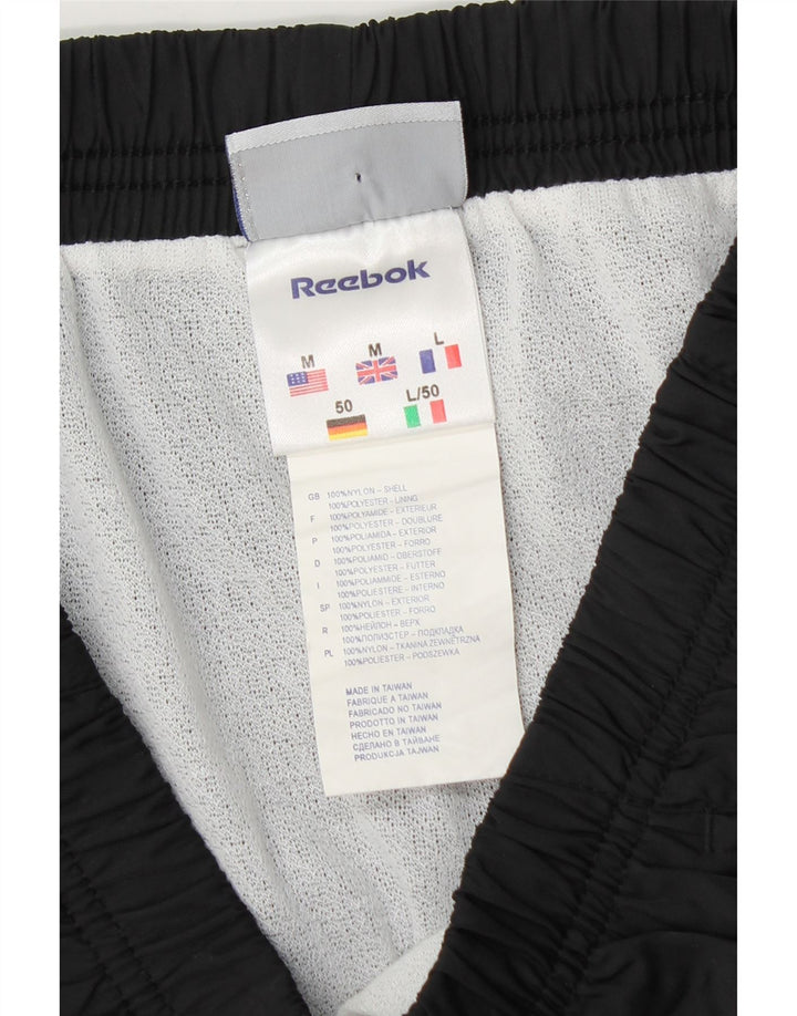 Мужские спортивные шорты Reebok, средние черные нейлоновые