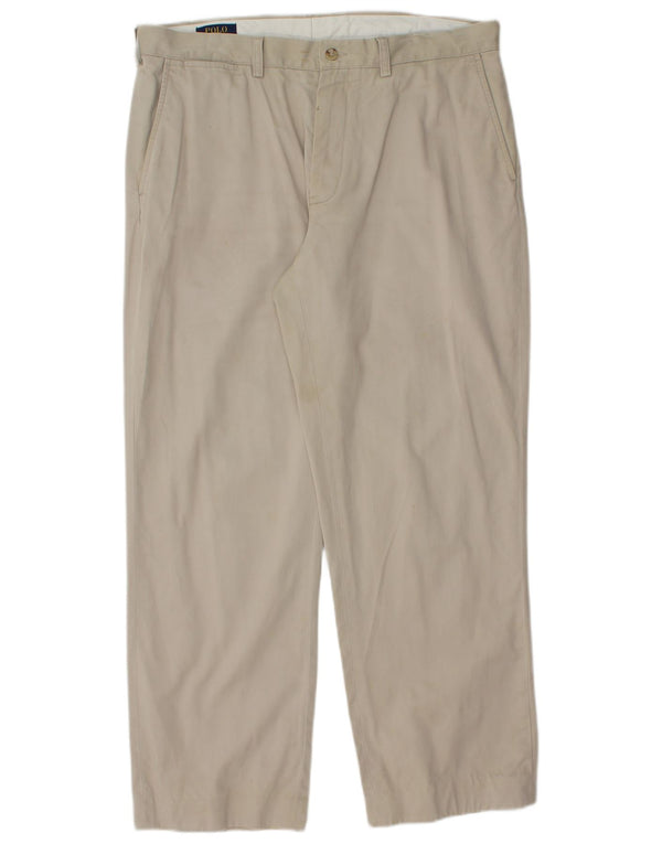 Мужские прямые брюки чинос Polo Ralph Lauren W36 L29, бежевый хлопок