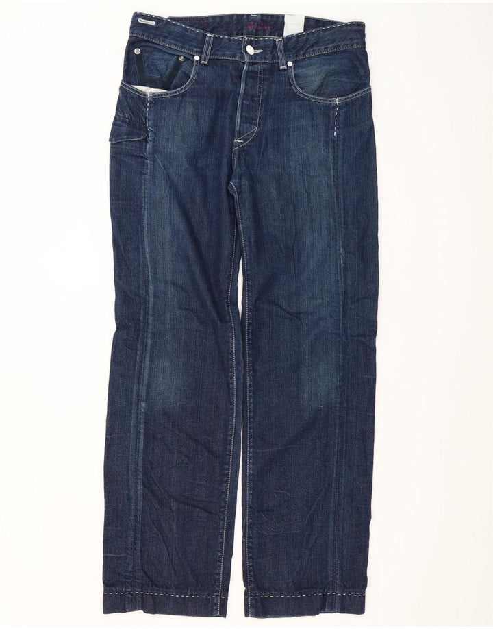 Мужские прямые джинсы Levi's W34 L34 темно-синие, хлопок