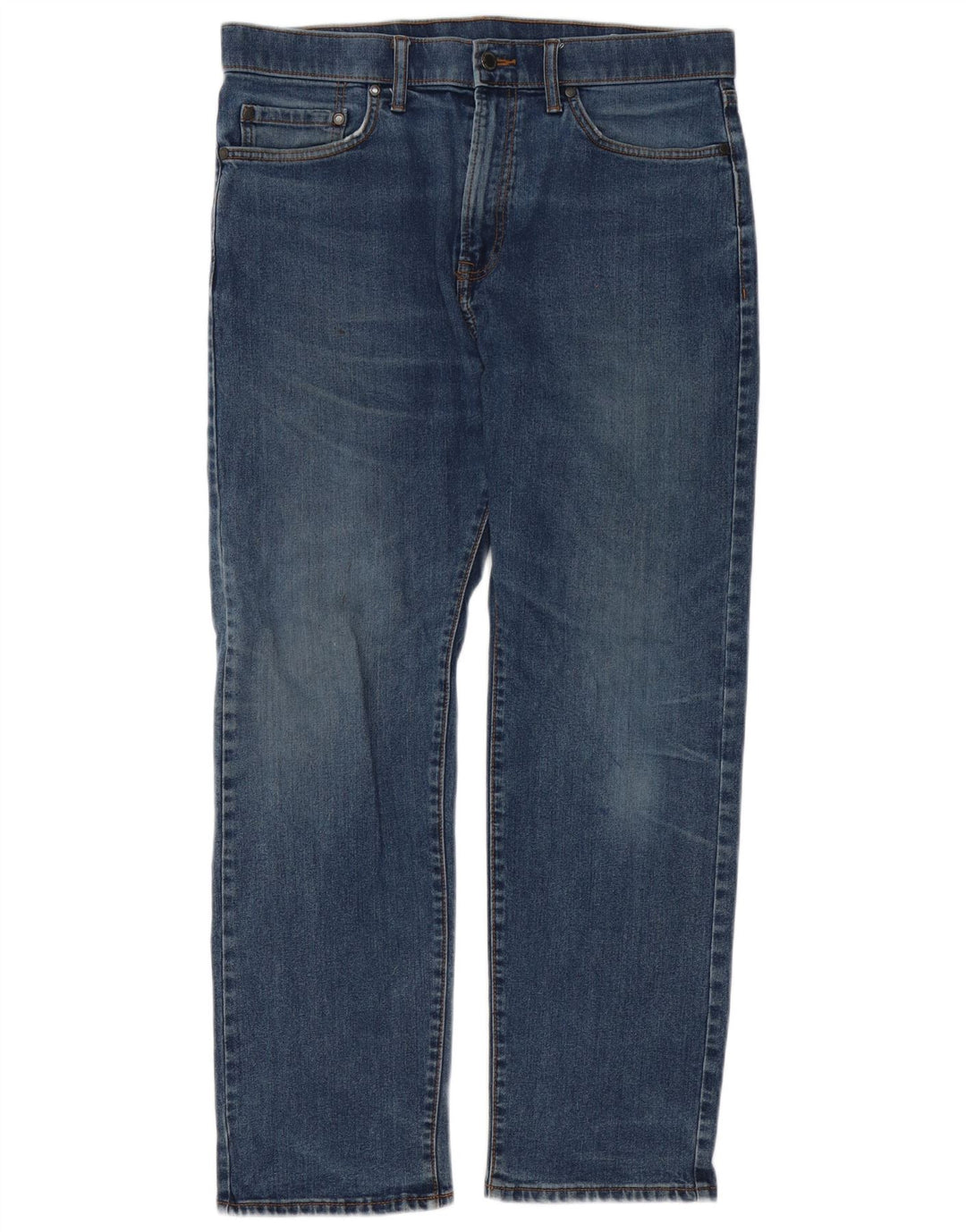 Мужские обычные прямые джинсы Zara W34 L29, синий хлопок