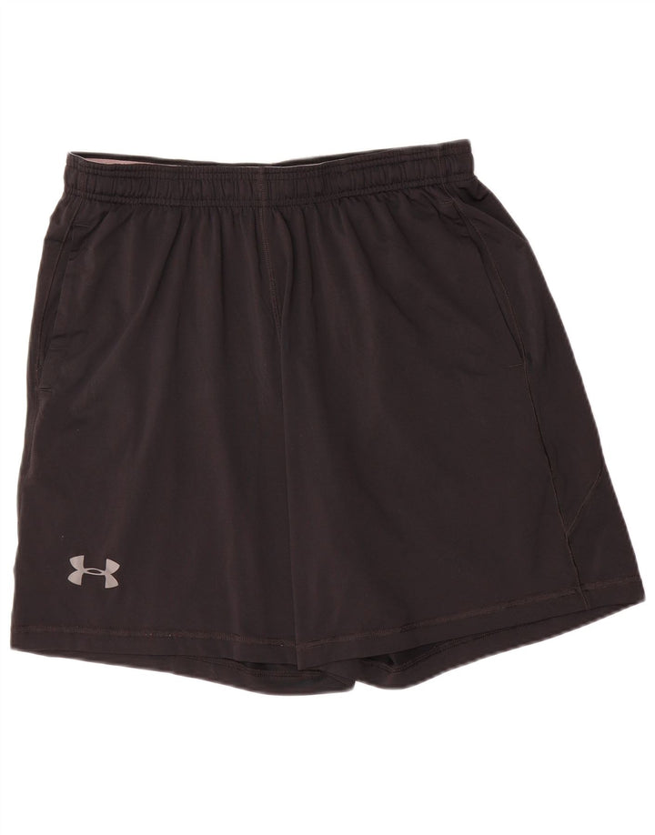 Мужские спортивные шорты Under Armour, большие черные из полиэстера