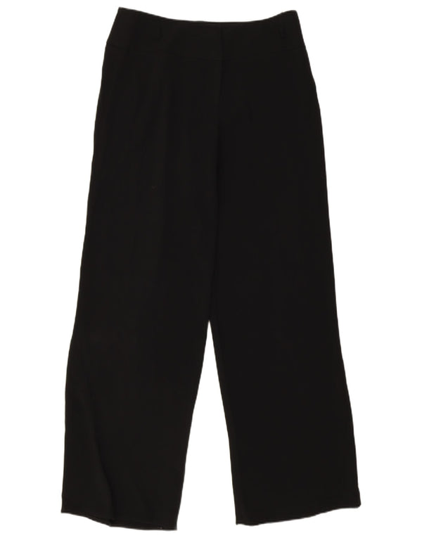 Женские прямые повседневные брюки Coast UK 14, большие W32 L33, черный ацетат