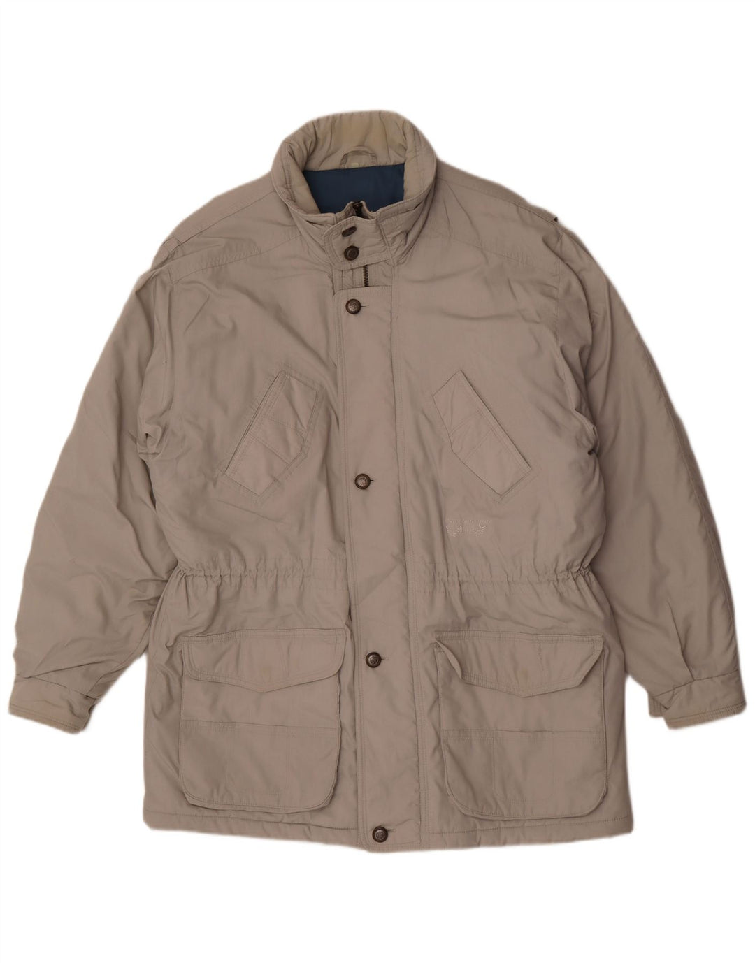 Мужское стеганое пальто Brugi UK 42 XL, полиэстер серое