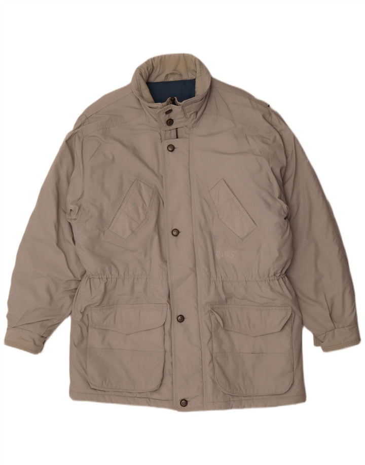 Мужское стеганое пальто Brugi UK 42 XL, полиэстер серое