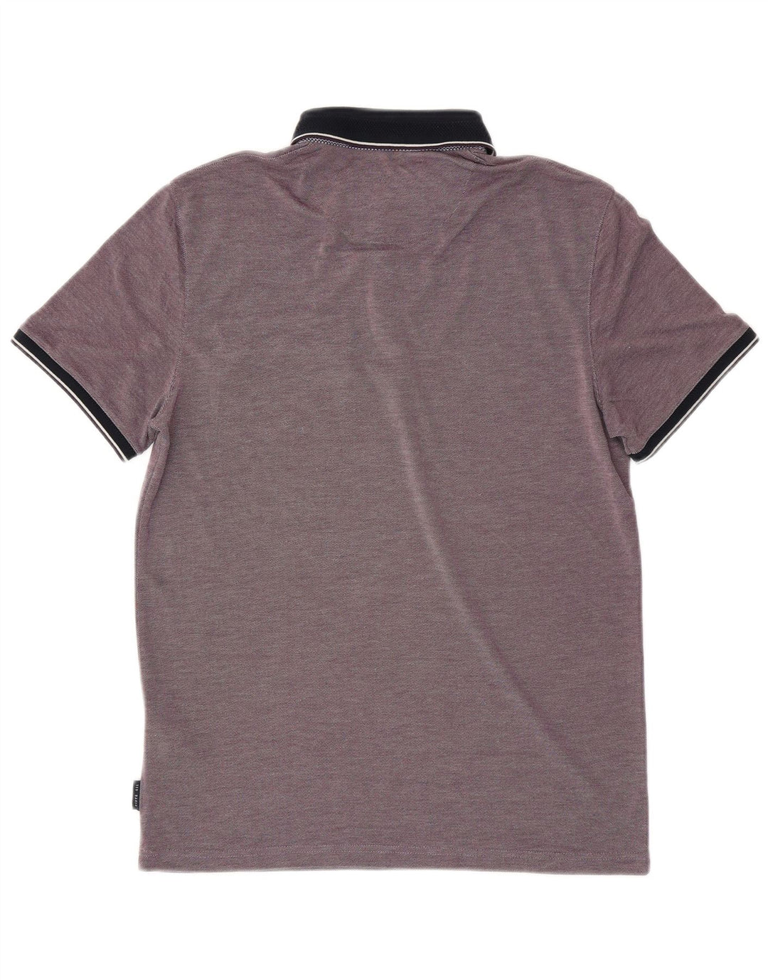 TED BAKER Mens Polo Shirt Size 3 Medium Purple Modal