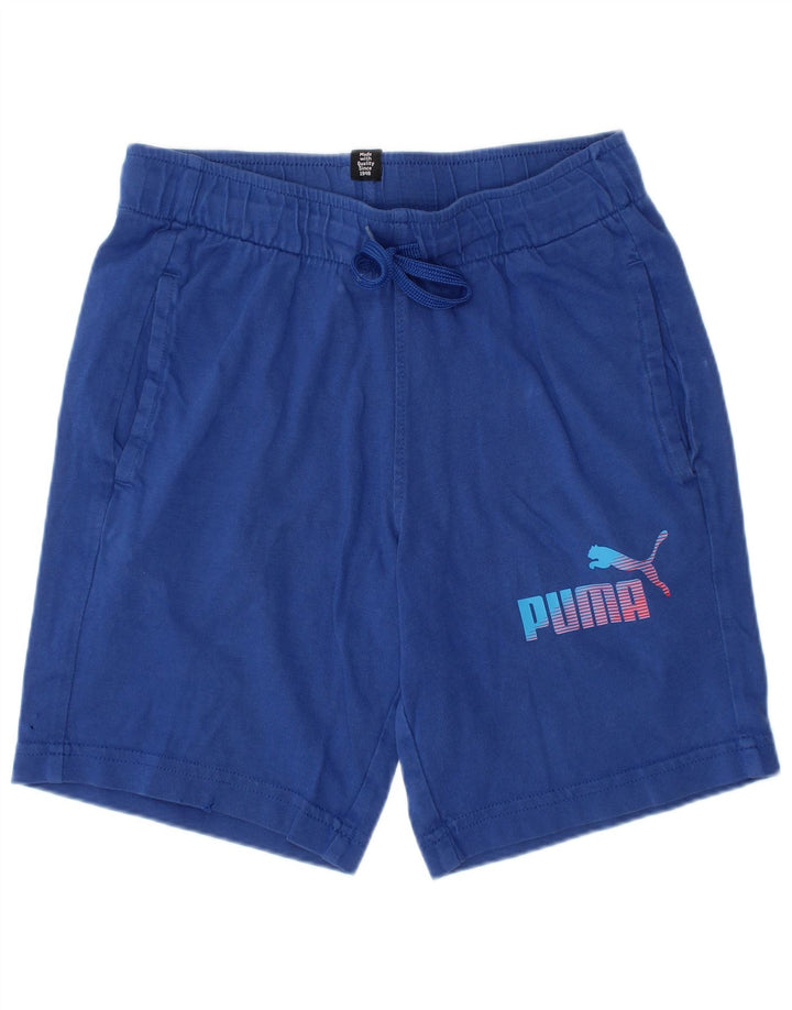 Спортивные шорты PUMA для мальчиков 7-8 лет, синие