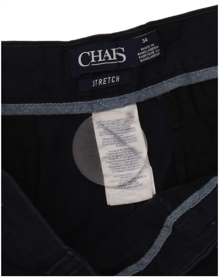 Мужские шорты чинос Chaps W34, большие темно-синие, хлопок